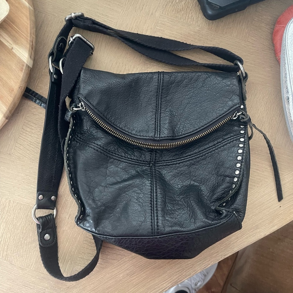 The SAK black leather purse